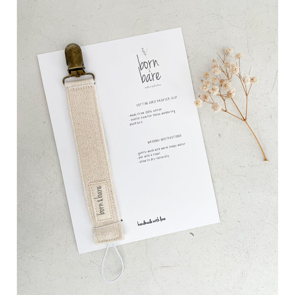 Cotton Pacifier Clip