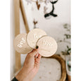 Baby milestone cards - Born & Bare