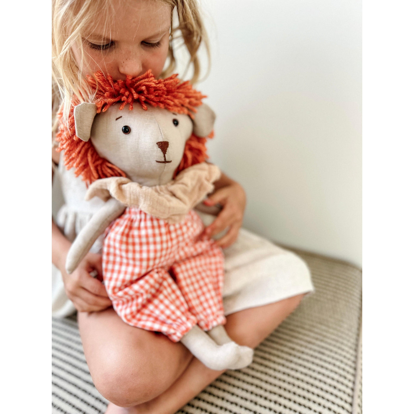 Leo the lion sitting pretty teddy - Born & Bare