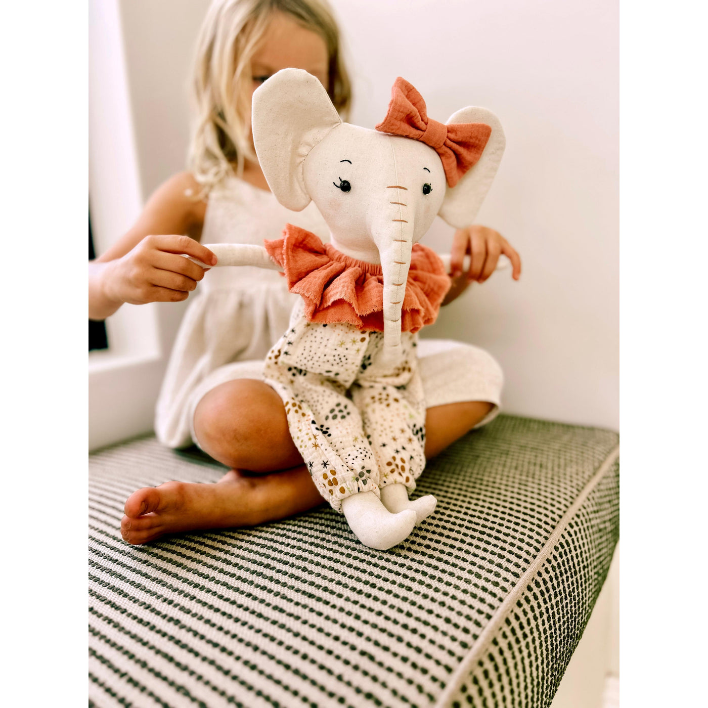 Elsi the elephant sitting pretty teddy - Born & Bare