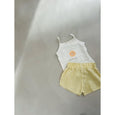 Yellow gingham shorts - Born & Bare
